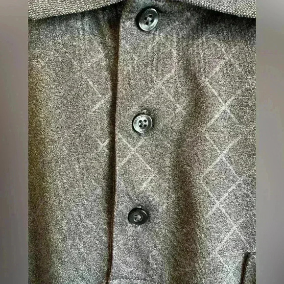 Greg Norman For Tasso Elba Gray/Black Golf Polo Shirt - Men’s XL - Picture 2 of 8